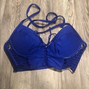 Royal blue bikini top